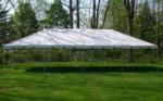 20'Wx40'Lx12'H white frame tent canopy